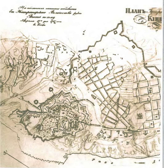 3. Регулярный план Киева генерала И.Миллера и гр.Шувалова, 1787 год