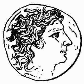 Рис. 4. Монета с изображением Митридата. Рисунок из книги А. Нечволодова.