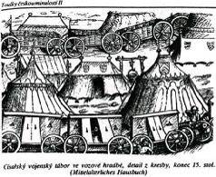 Рис. 5–7. Цезарьский (врагов гуситов) укрепленный лагерь из боевых повозок. Деталь