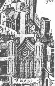 Рис. 16-7. Фрагмент рисунка 16-6. Готская (арианская) церковь, якобы сгоревшая