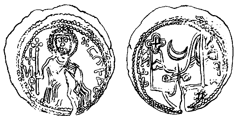 Рис. 21-9. Прорисовка монеты "II-ого типа Ярослава" (ЧИЛ2 с. 9).